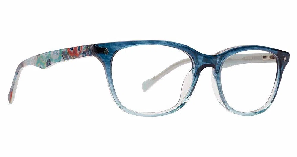 Vera Bradley VBMerit Eyeglasses - Plum Pansies - view 4